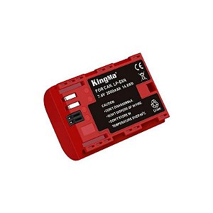 Bateria Recarregável Kingma LP-E6NH para Câmaras DSLR e Mirrorless
