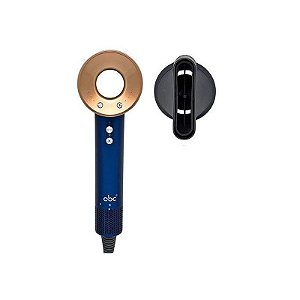 Secador de Cabelo ABC A3006 220V Azul/Dourado com Bocal Concentrador