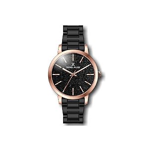 Relógio Feminino Analógico Daniel Klein DK.1.12288-6 Preto e Rosa