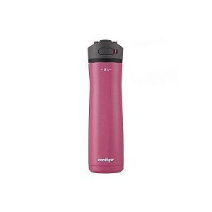Garrafa Térmica Contigo Autospout Rosa 709ML com Abertura Automática