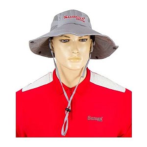 Chapéu De Verão Com Proteção Uv Cinza - Modelo Sb-2303C