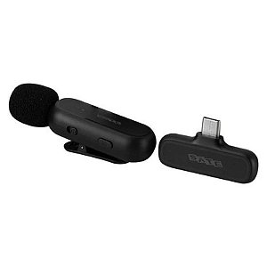 Microfone Sem Fio A-MK151 USB-C - Alta Qualidade em Preto