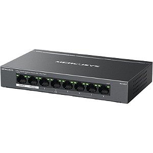 Hub Switch Mercusys MS108GP 8 Portas 10/100/1000 Mbps