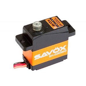 Servo Savox SH-0263MG Plus com Início Suave 6V 2.2KG 0.10S Micro