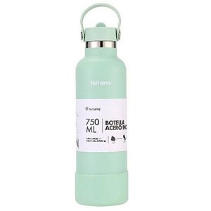 Termica Terrano Garrafa Térmica 750ML Aço Inox Verde Água
