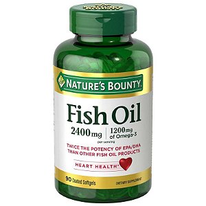 Bounty Fish Óleo 2400Mg 1200Mg Of Omega 3 90 Cápsulas