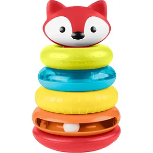 Empilhável De Madeira Com Raposa - Brinquedo Educativo