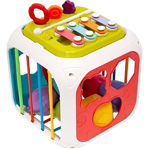 Cubo de Atividades Multiuso com Formas e Encaixes - Buba 17236