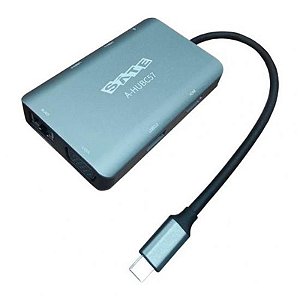 Hub USB-C Sate A-HUBC57 7 em 1 com Potência de 100W e Conectividade Avançada