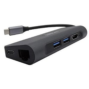 Hub USB Tipo-C 7 em 1 Sate A-HUBC53 - Conector Multifuncional para Dispositivos