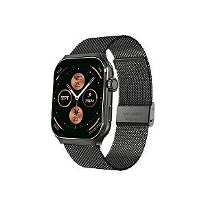 Smartwatch FTX F25-SVBM - Preto com Acabamento em Metal