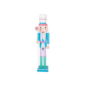 Bastão Doce Roxo para Natal - Soldado Decorativo de 60CM