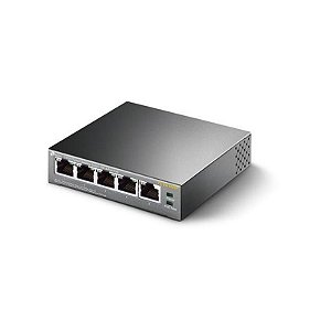 Switch Hub Tp-Link 05P TL-SG1005P 10/100/1000 PoE - Portas Gigabit. Alimentação PoE. Performance Confiável.