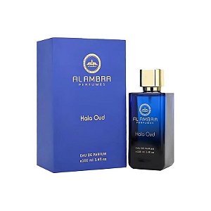 Perfume Al Ambra Hala Oud - Eau de Parfum Unissex 100ML - Essência Exótica e Sofisticada