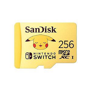 Cartão de Memória Micro SD SanDisk Pokémon 256GB 100MB/s - Alta Performance