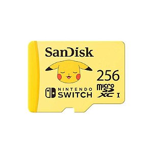 Cartão de Memória Micro SD Sandisk 256GB para Nintendo Switch - Alta Velocidade 100MB/s