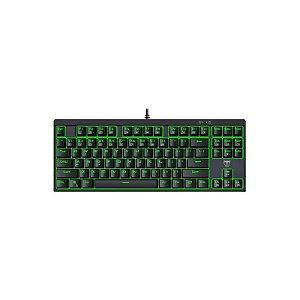 Teclado Gamer T-Dagger Corvette T-TGK302-BL com Switch Rainbow Azul - Preto