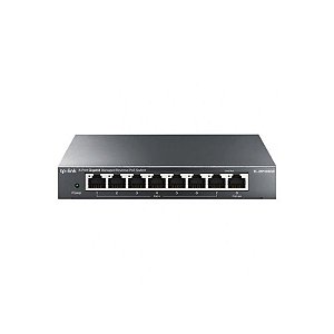 Switch de Rede TP-Link 8 Portas TL-RP108GE 10/100 com PoE e Reversão