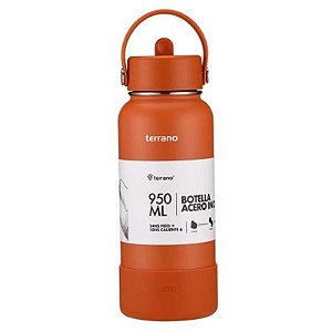 Garrafa Térmica Terrano 950ML com Bico - Cor Terracota