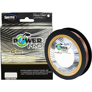 Linha de Pesca Power Pro Super 8 Slick Timber Brown 80Lb 37Kg 0.43Mm 135M