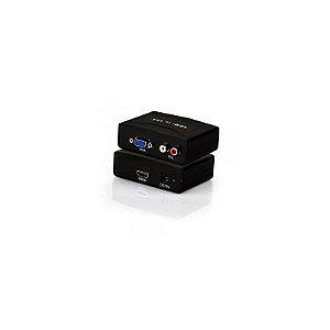 Conversor De Vídeo Vga Para Hdmi Com Áudio Integrado.