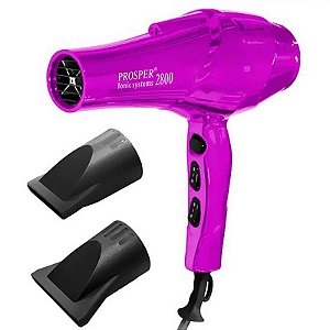 Secador de Cabelo Profissional Super Turbo P 2800 6.000 Watts 110V ~ 60Hz Cor Rosa