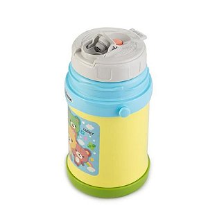 Frasco Térmico Zojirushi em Aço Inox 450ml - Amarelo