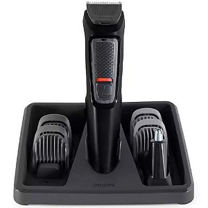 Aparador de Pelos Philips 3000 MG3711/15 6 em 1 - Bivolt, Preto e Eficiente