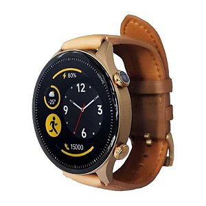 Relógio G-Tide R2 Pro Dourado com Funções Avançadas e Design Elegante
