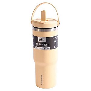 Garrafa Térmica Hidrapeak 946ML Bege - Ideal para Bebidas Quentes e Frias