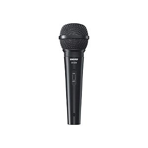 Microfone Shure SV200 com Cabo Profissional para Gravação e Apresentações
