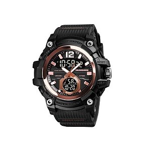 Relógio Hummer WH2-217151 Digital-Analógico com Pulseira de Goma Preta