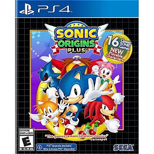 Jogo Sonic Origins Plus para PlayStation 4.