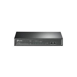 Switch Hub TP-Link TL-SF1008LP 8 Portas Gigabit com 4 PoE 100Mbps - Cinza