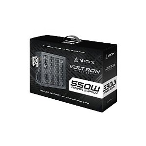 Fonte ATX Arktek 550W 80PLUS White 220V - Modelo AK-ATX550WW