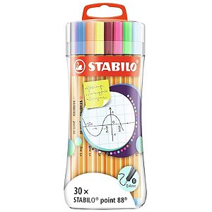 Caneta Fineliner Stabilo Point 88 0.4mm 8830-4 (30 Cores)