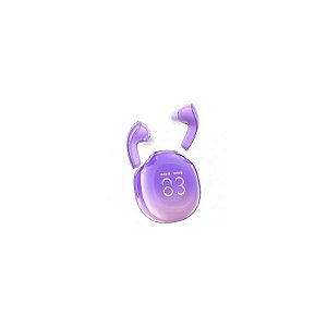 Fone De Ouvido Acefast T9 Wireless Bt Com Led Cristal Roxo