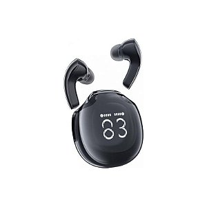 Fone De Ouvido Sem Fio Cristal Preto Com Led - Modelo Acefast T9
