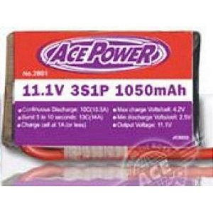Pack Ace Bateria Lipo 11.1V 1050mAh 20C para Drones e Modelos RC
