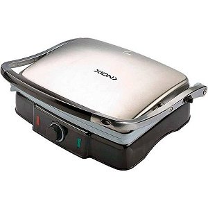 Grill Sanduíche Xion Xi-Gr44 2200W - Prata E Preto, Eletrodoméstico Compacto