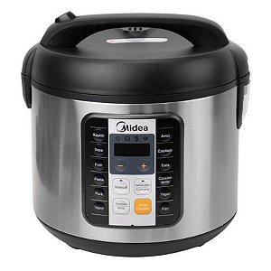 Panela Elétrica Midea MB-RS5010W2 - 860W, 5L, 220V, Cor Prata e Preto