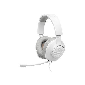 Fone de Ouvido JBL Quantum 100 M2 com Fio - Driver de 40MM - Cor Branca