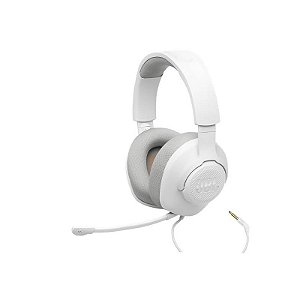 Fone de Ouvido Gamer JBL Quantum 100 M2 - Com Fio, Branco
