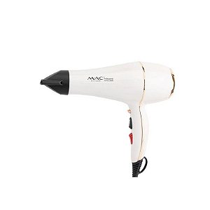 Secador de Cabelo Profissional M.A.C MC-6690 - 2200W - Branco - 220V