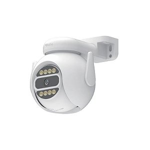 Câmera IP 4LIFE FLD8G HD 4MP Wi-Fi 360° com Microfone - Branca