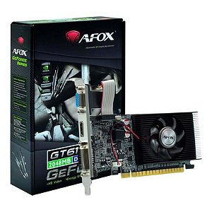 Placa de Vídeo Afox Nvidia GeForce GT 610 2GB DDR3 - Modelo AF610-2048D3L7-V6