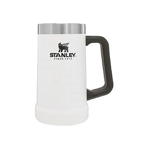 Caneca Térmica Stanley Adventure 709ML - Branca com Alça Grande para Bebidas