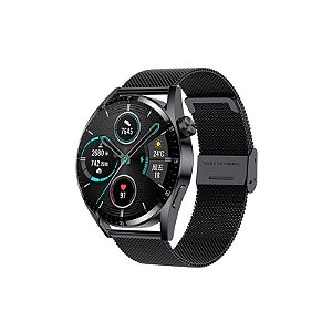 Relógio Smartwatch Tec GT3 Pro NFC / Anatel - Preta Mesh