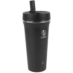 Copo Térmico Takeya com Tampa para Canudo 24OZ - Onyx (700ML)