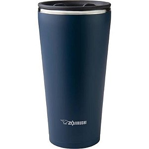 Copo Térmico Zojirushi SX-FSE45AD 450ML - Azul Escuro, Ideal para Bebidas Quentes e Frias